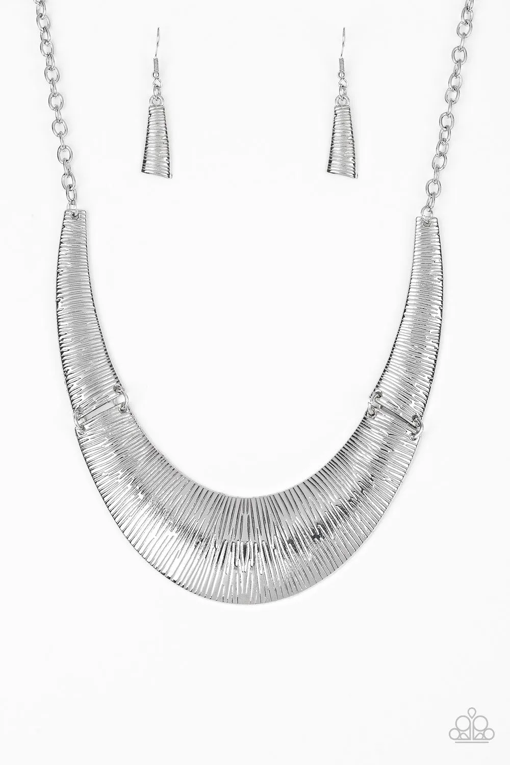 Paparazzi Accessories  - Feast Of Famine #N155 Box 2 - Silver Necklace