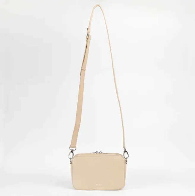 Pine Piatex Leather Vegan Crossbody Bag | Natural