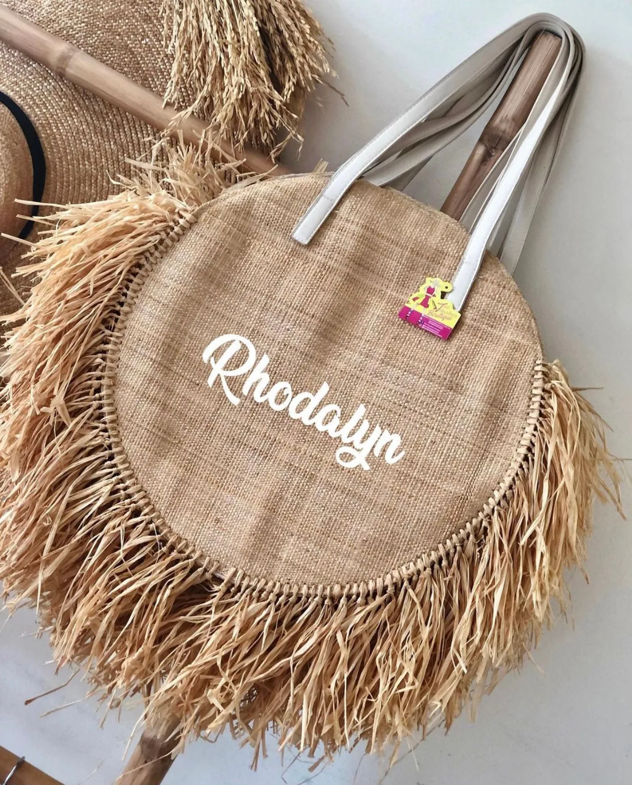 Raffia Round Bag