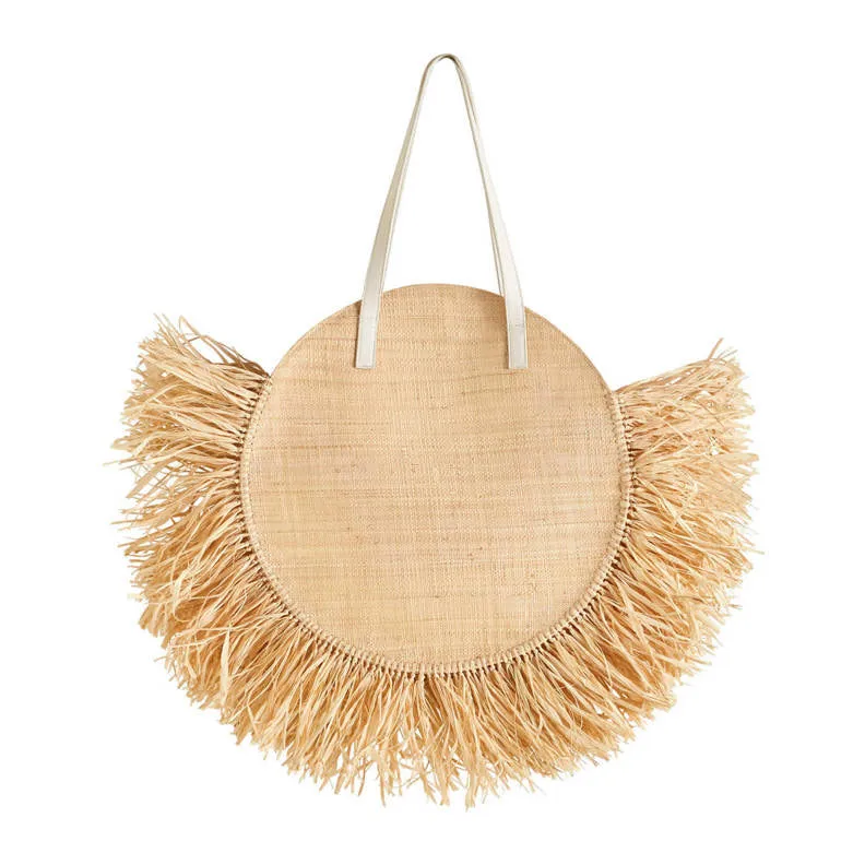 Raffia Round Bag