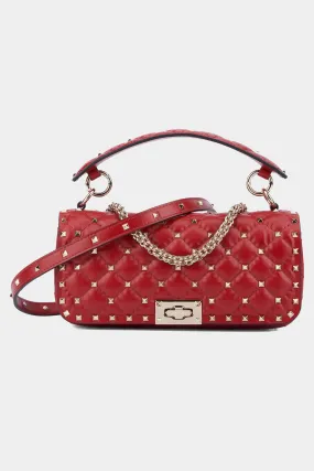 Rockstud Quilted Small Shoulder Bag