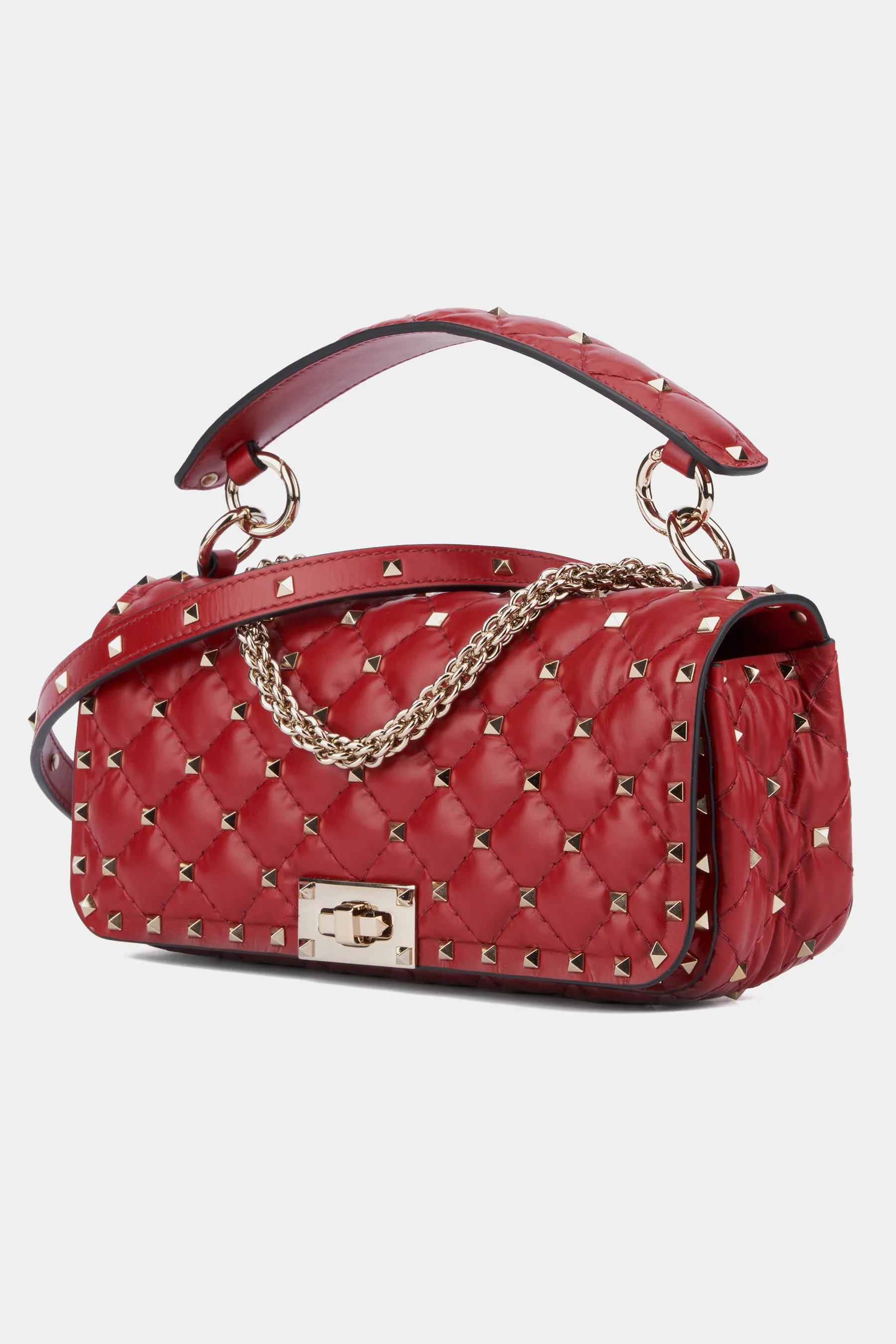 Rockstud Quilted Small Shoulder Bag