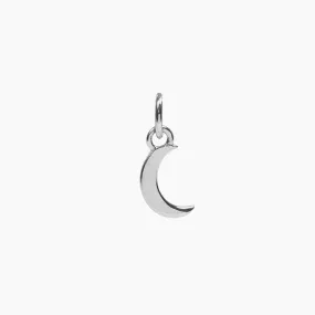 Roma Crescent Moon Charm (Silver)