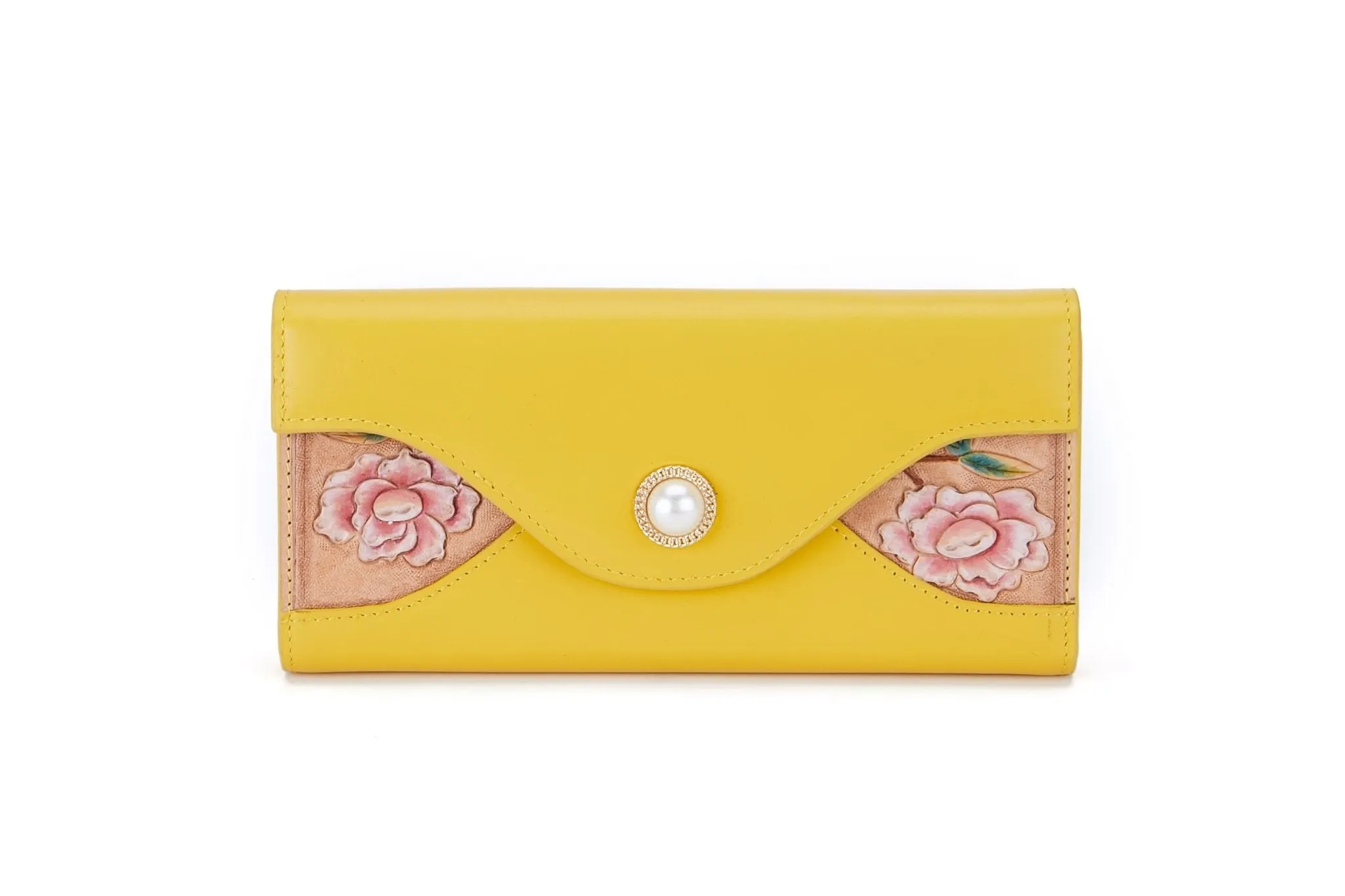 Rose Yellow Continental Wallet