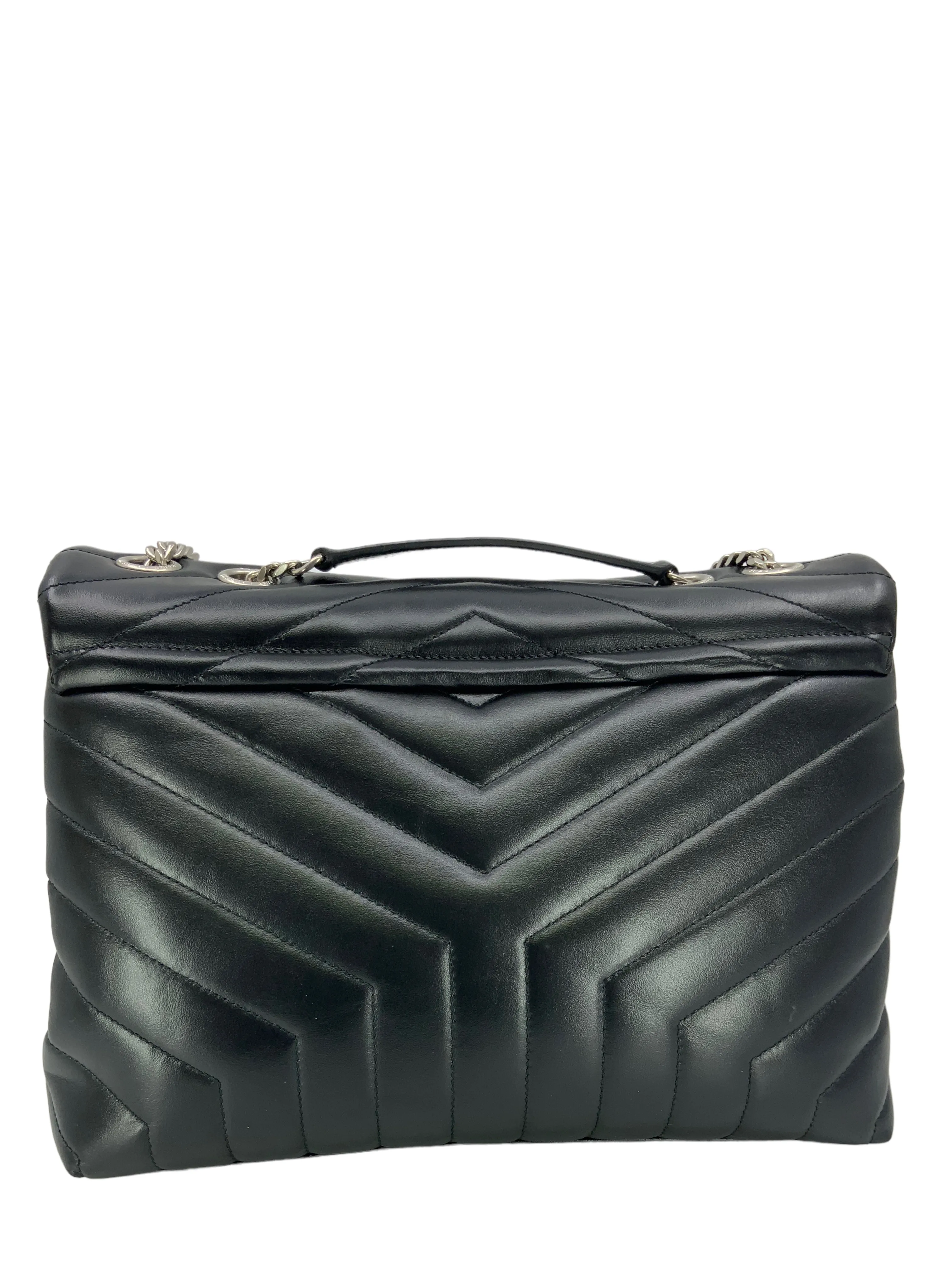 SAINT LAURENT Loulou Calfskin Medium Flap-Top Shoulder Bag