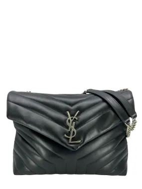 SAINT LAURENT Loulou Calfskin Medium Flap-Top Shoulder Bag