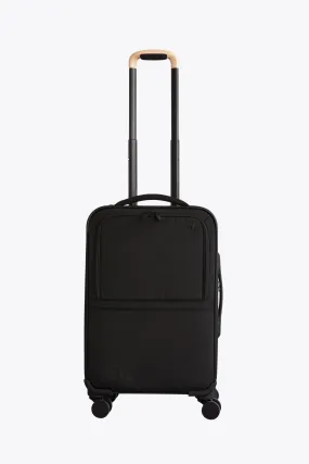 Soft-Sided Collapsible Carry-On Roller in Black