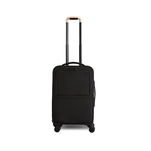 Soft-Sided Collapsible Carry-On Roller in Black