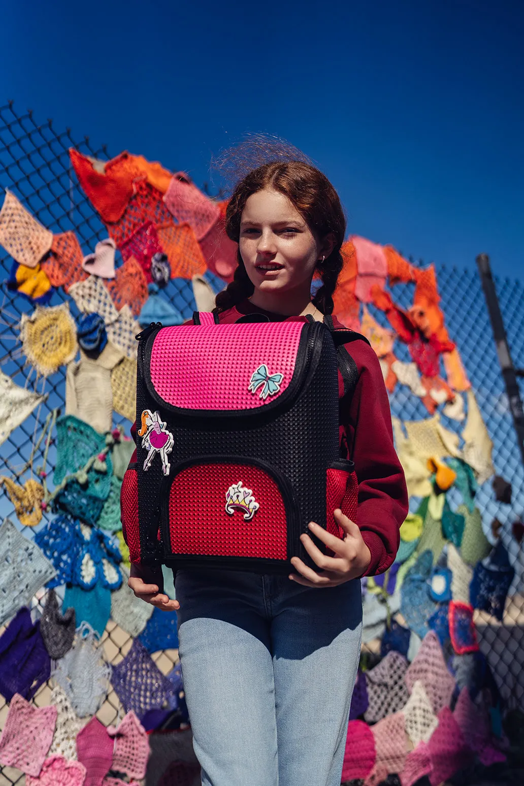 Student Backpack Scarlet Red