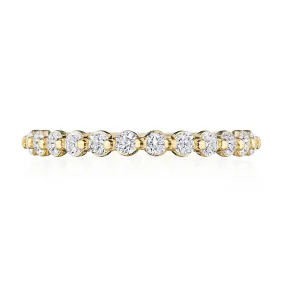 Tacori 18k Sculpted Crescent Two-Prong Diamond Band