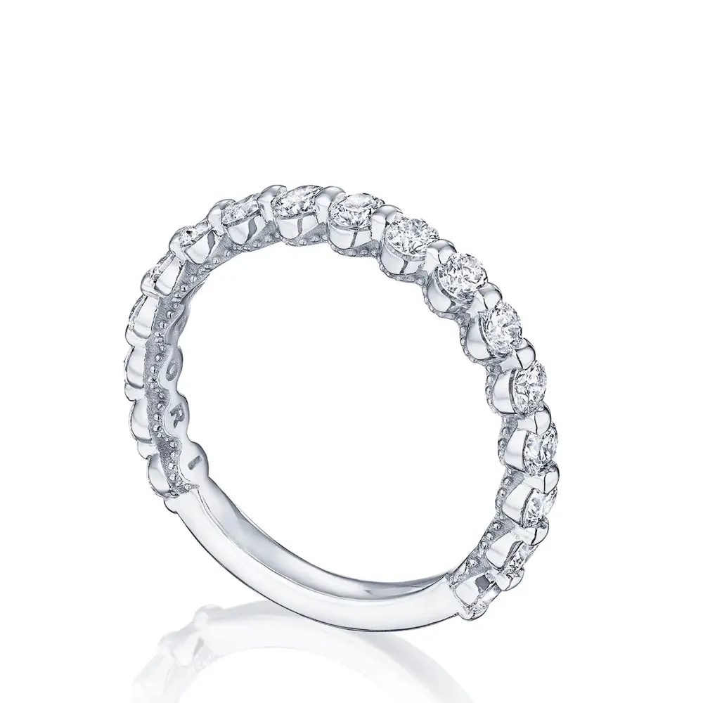 Tacori 18k Sculpted Crescent Two-Prong Diamond Band