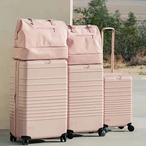 The Carry-On Roller in Atlas Pink