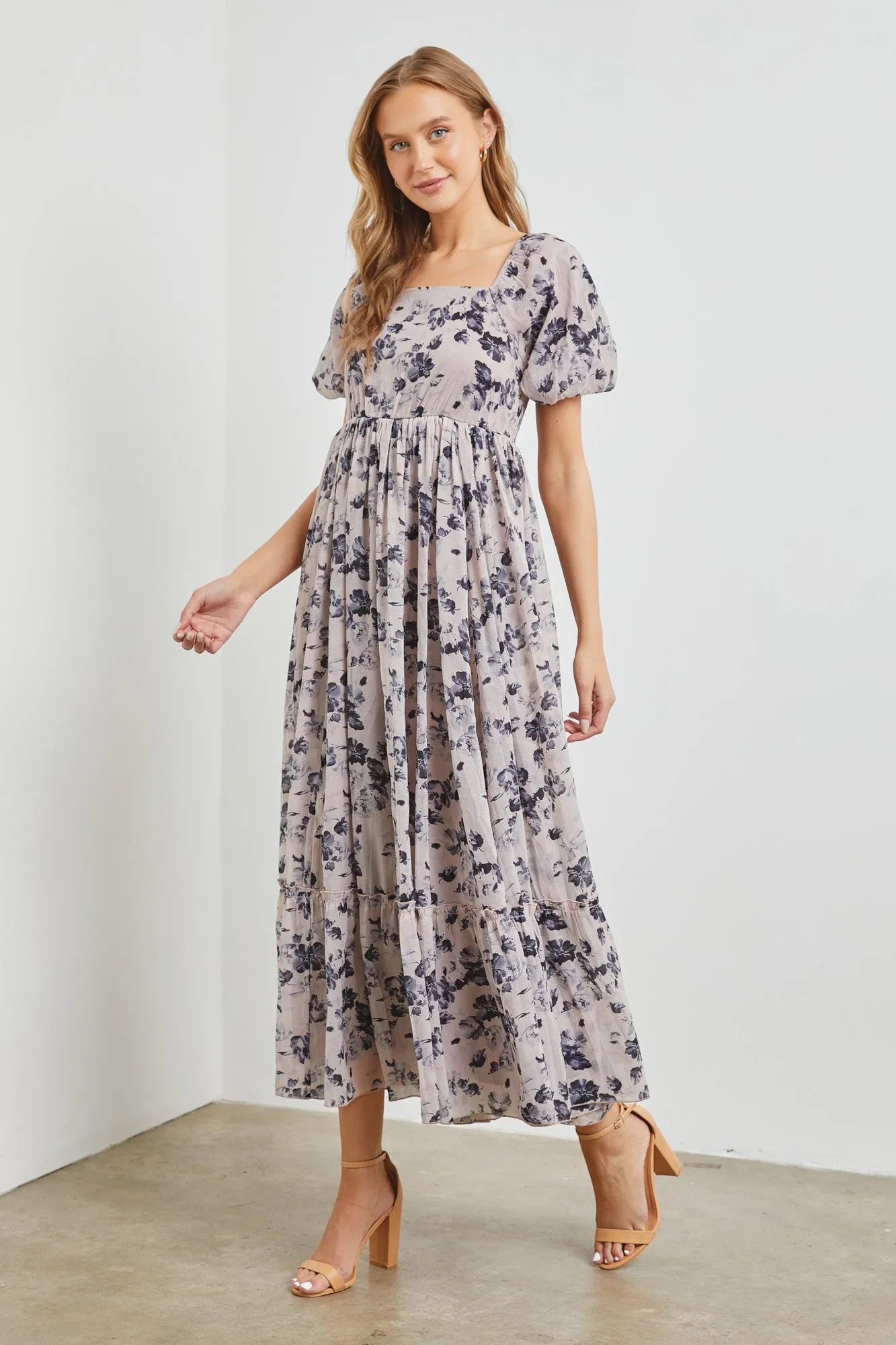 The Ida Pleated Floral Dress