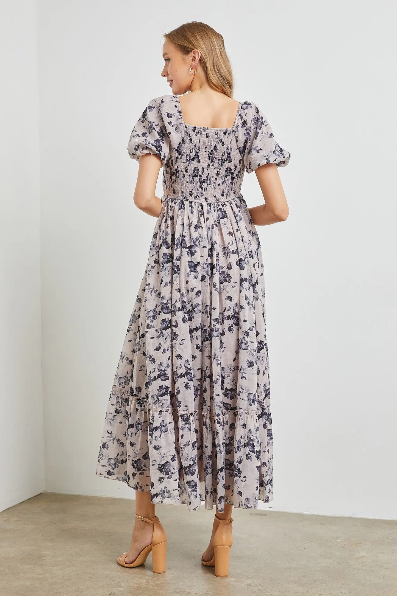 The Ida Pleated Floral Dress