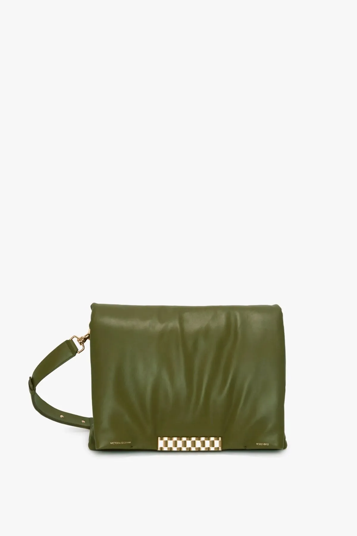 Victoria Beckham Puffy Jumbo Chain Pouch Bag - Khaki