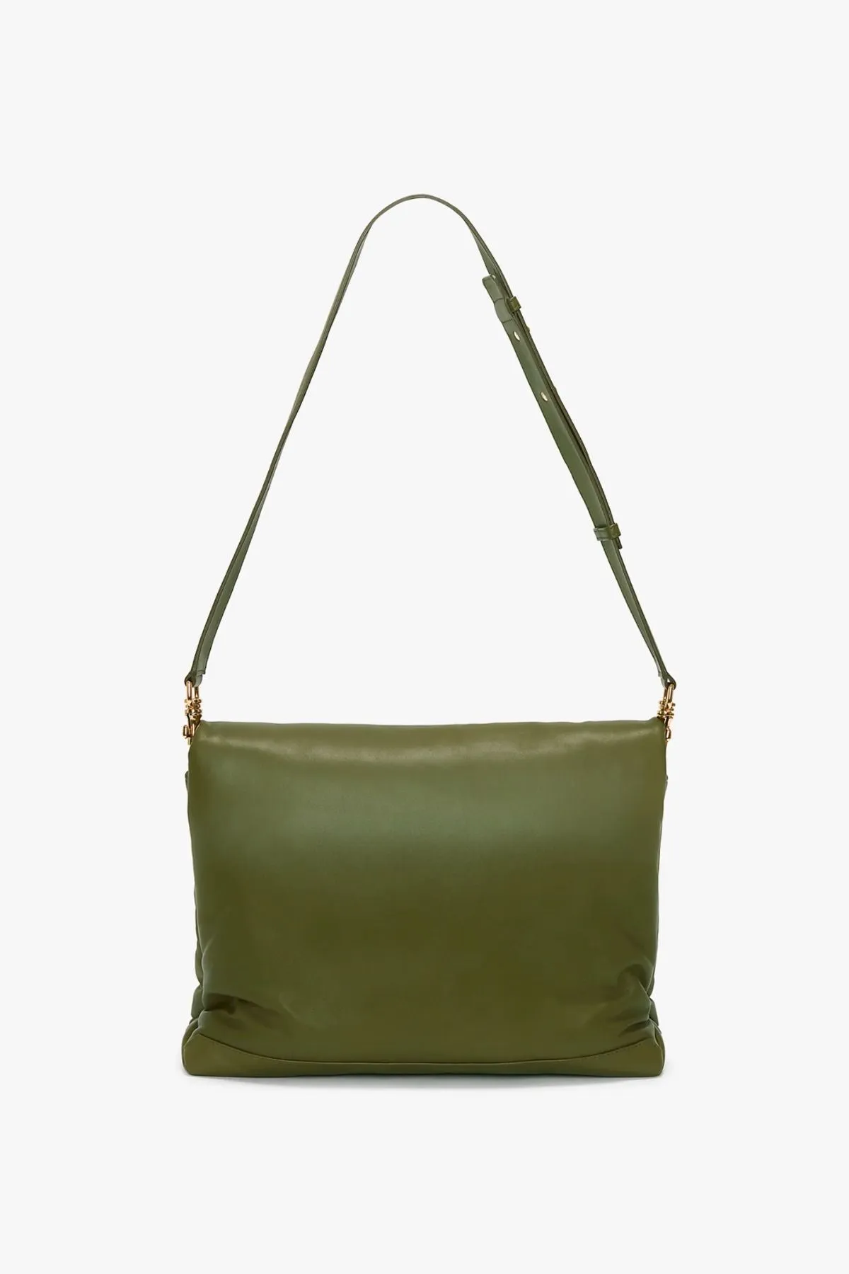 Victoria Beckham Puffy Jumbo Chain Pouch Bag - Khaki