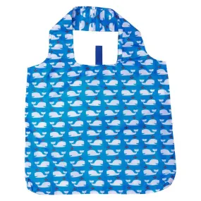 Whales Blue blu Bag Reusable Shopping Bag-Machine washable