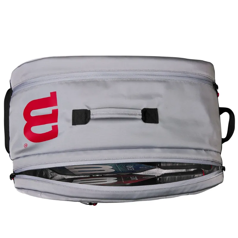 Wilson Pickleball Super Tour Bag - GrayBlack/Red