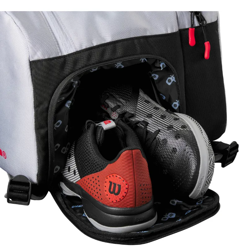 Wilson Pickleball Super Tour Bag - GrayBlack/Red