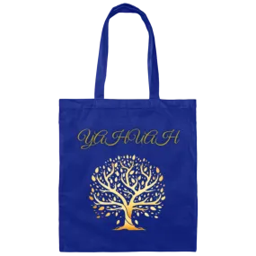 Yahuah-Tree of Life 01 Designer Canvas Tote Bag (6 colors)